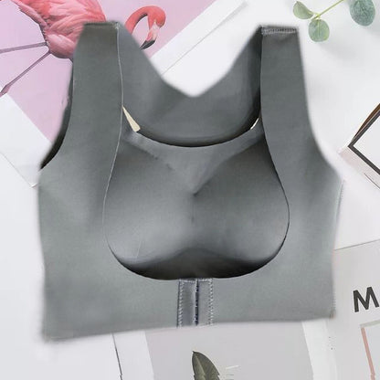 Posture Corrector Bra For Women  2-in-1 Breast Lifter & Back Support Front Closure Sports Shaper